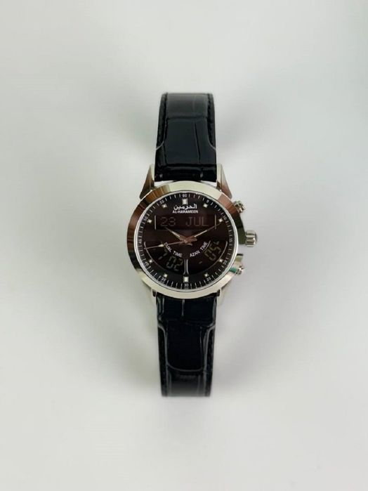 Al-Harameen 6102 FSBL erkaklar soati safir kristalli va namoz vaqtini