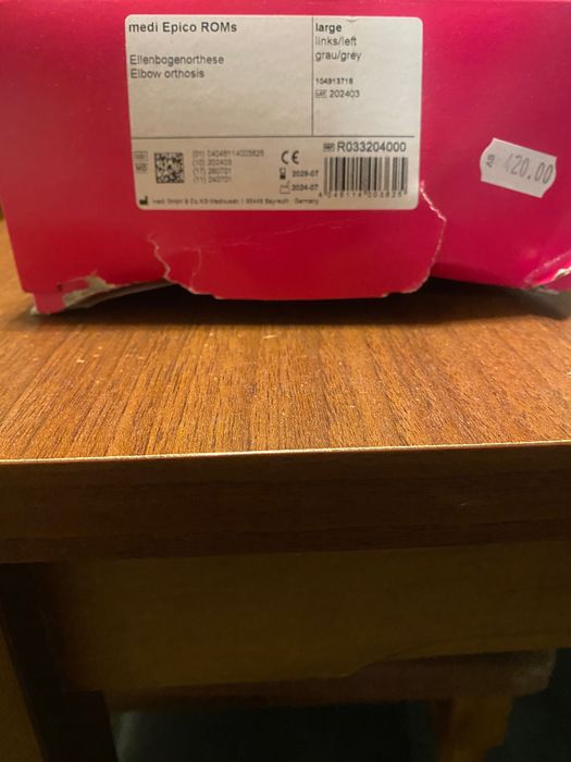 Ортеза с градуси за лява лакътна става