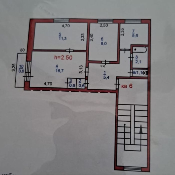 Продам 3 комн.квартиру