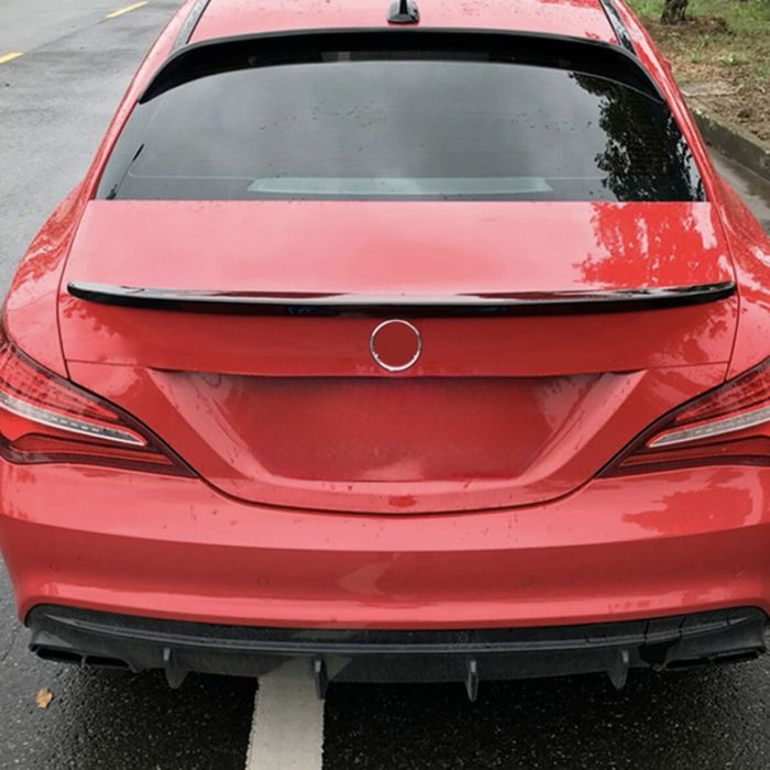 Спойлер лип за багажника – Mercedes W117 CLA Class черен гланц