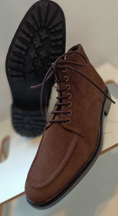 Ghete lace up 45 split toe lucrate manual Dahlin by Eberstal NOI piele