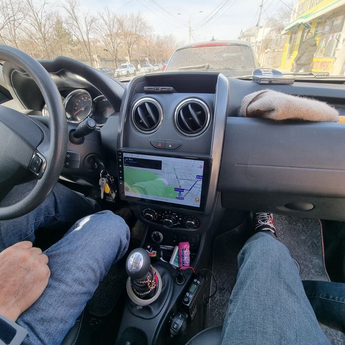 Navigatie Android Dacia Duster 2013-2018 Waze YouTube WiFi GPS USB