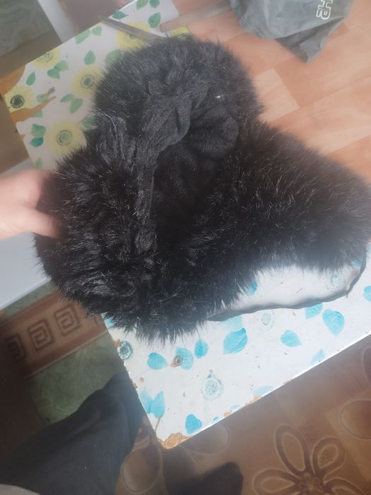 Тёплая шапка-ушанка