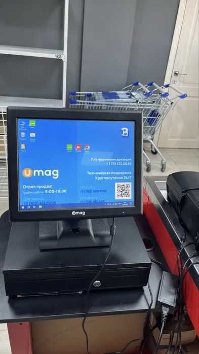Умаг umag программа автоматизация касса Моноблок сканер принтер весы