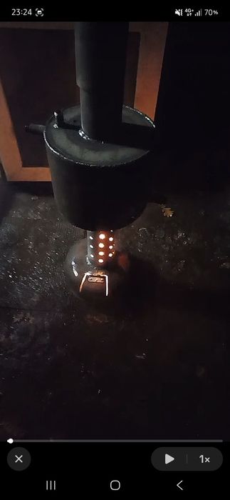 Печь на отработанном масле