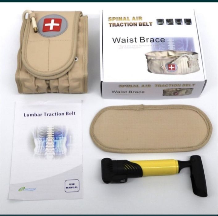 Надувной пояс для спины поясничы поддержи позвоночника удобний