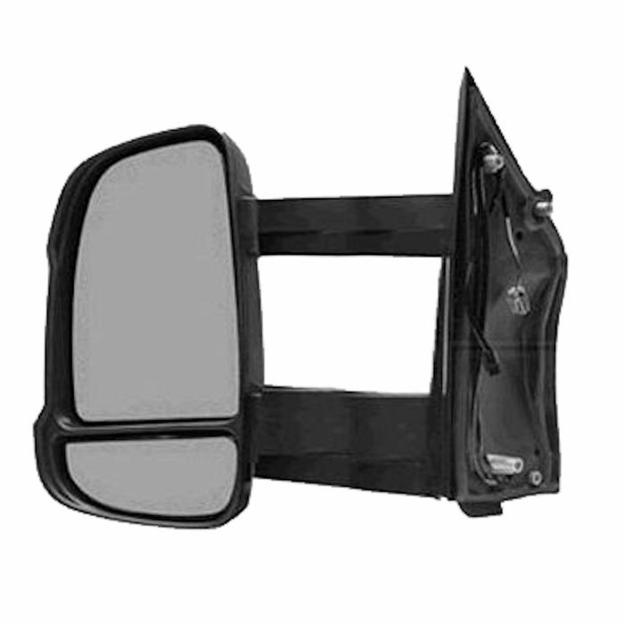 Oglinda exterioara Citroen Jumper, Fiat Ducato, Peugeot Boxer, 09.20prezent, stanga/dreapta, Crom, manuala, Fara incalzire, carcasa neagra, Convex,