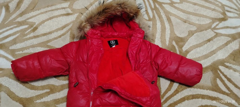 Куртка для девочек, зимняя, тёплая очень