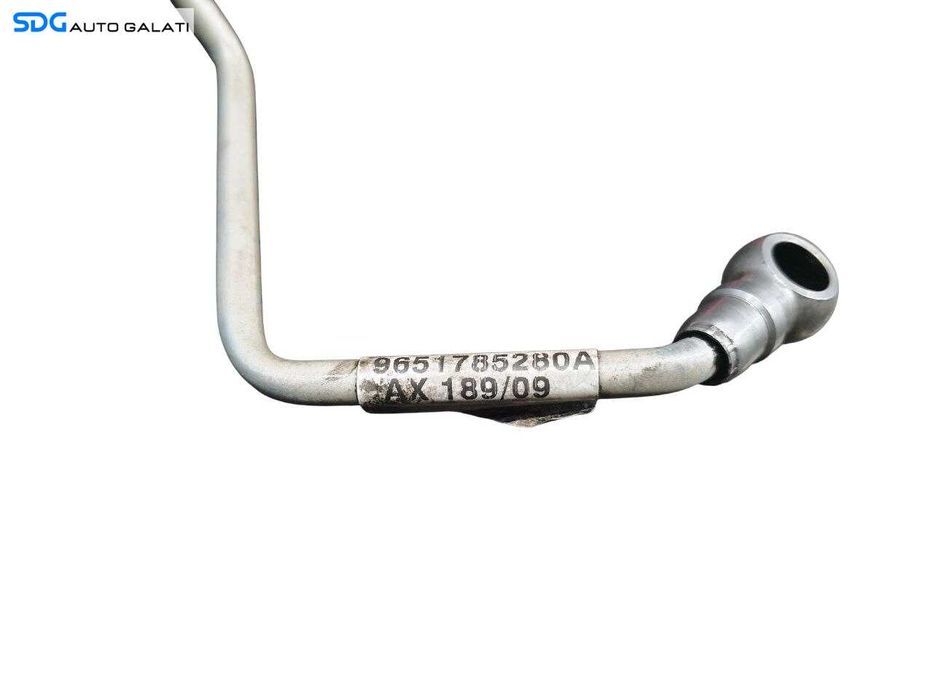 Conducta Teava Ulei Turbo Turbina Turbosuflanta Peugeot 308 1.6 HDI 2007 - 2015 Cod 9651785280A [N2818]