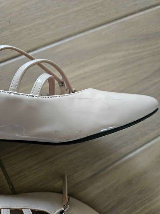 дамски обувки еко кожа бежови