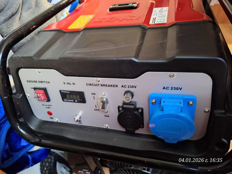 Бензинов генератор за 220V