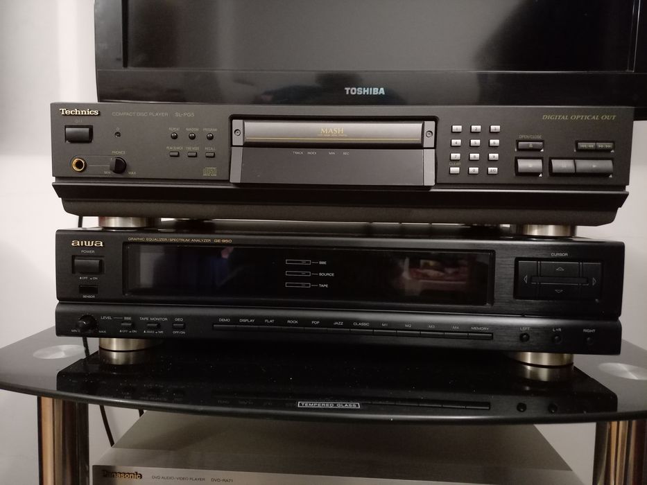 AIWA GE 950 egalizator,Technics ge 70,ge 90,MINIdisc 100,amplificator