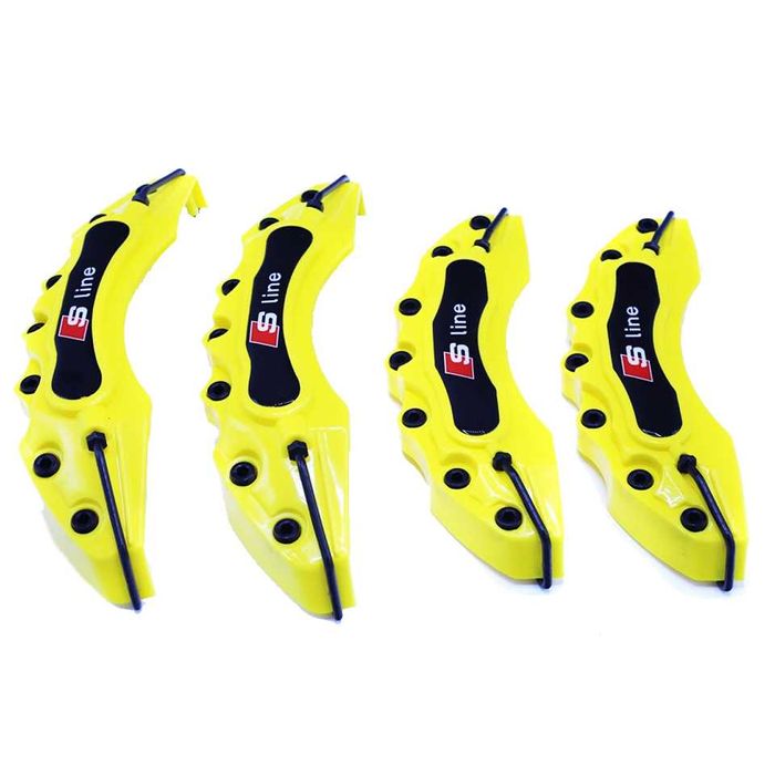 Капаци за спирачни апарати Ауди AUDI Sline комплект 4 броя жълти