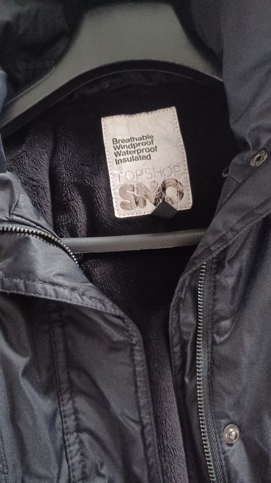 Страхотно топло зимно водоустойчиво черно дамско яке