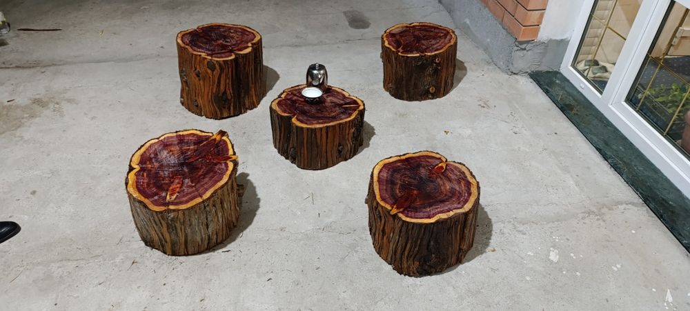 Садовая мебель из натурального деревостол стул