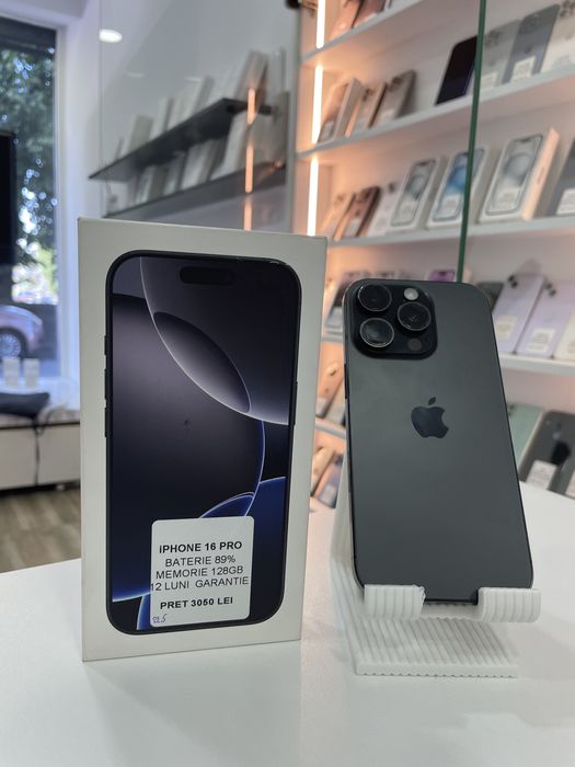 MAGAZIN: iPhone 16 Pro, 128gb, 89%, GARANTIE