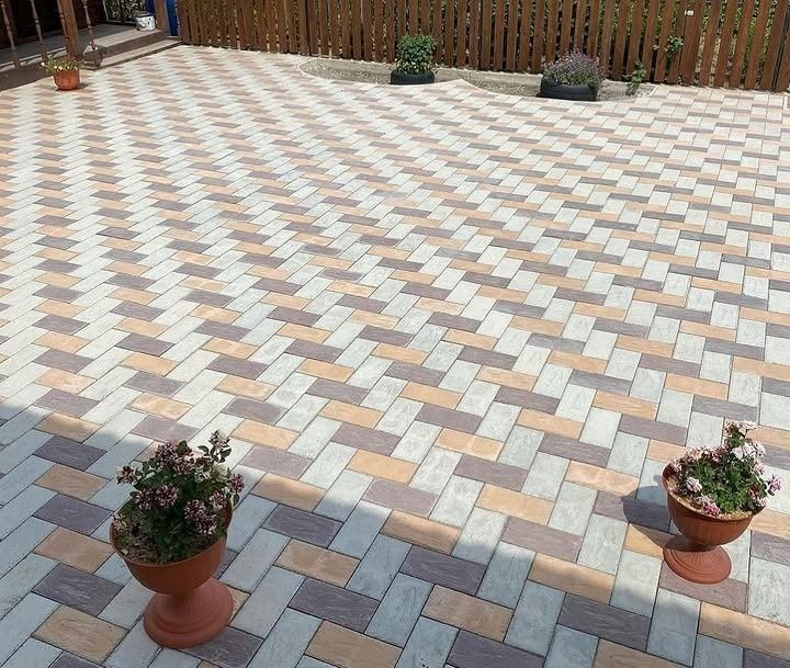 Брусчатка, тротуарная плитка, поребрик