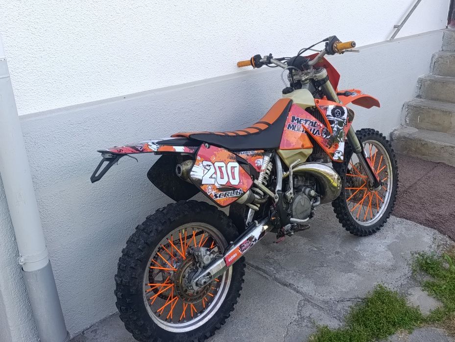 Enduro Ktm exc 200 înmatriculată
