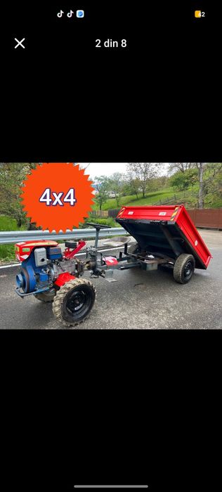 Motocultor 4x4 MB cu acte basculabil