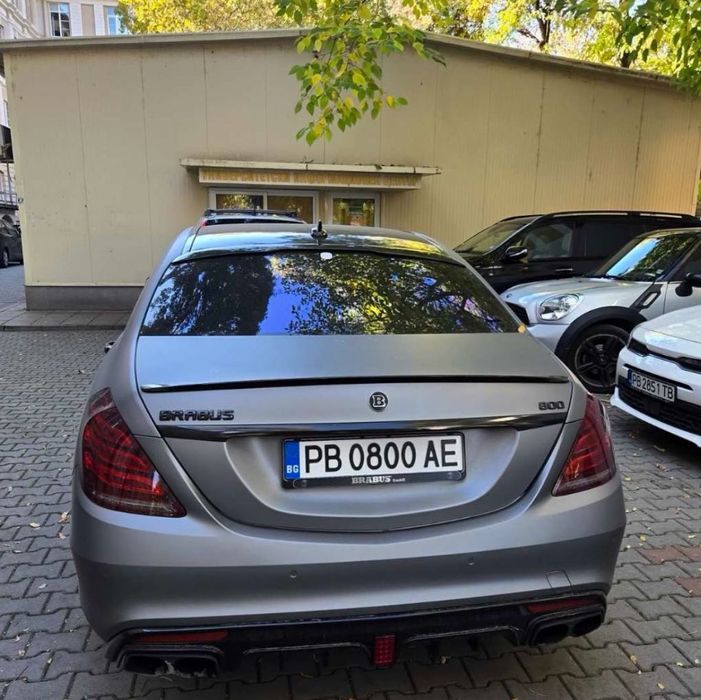 Лип Спойлер за Багажник Mercedes S-Class W222 (2013–2020) –Черен Гланц