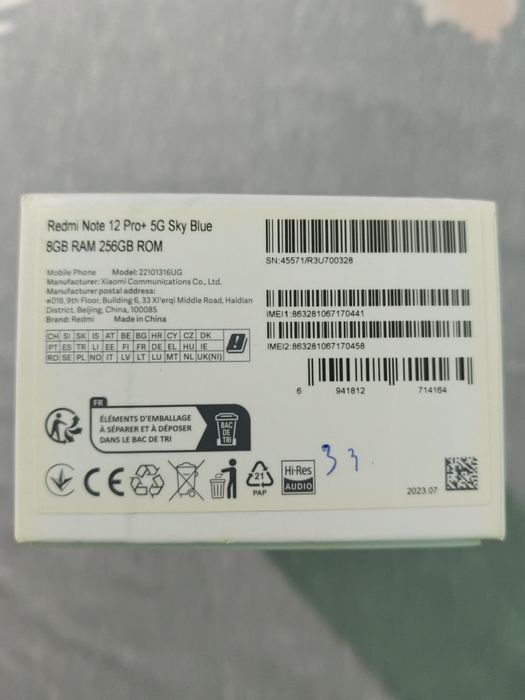Redmi note 12 pro plus 5G