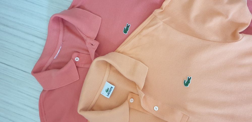 Lacoste Classic Fit Pique Cotton /5 - L ОРИГИНАЛ! Мъжки Тениски - 2 Бр