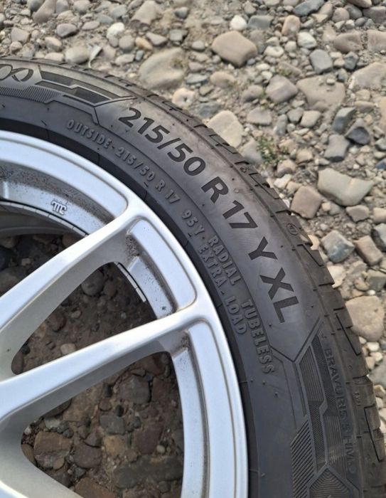 Set jante aliaj R17  5×108+ anvelope Barum