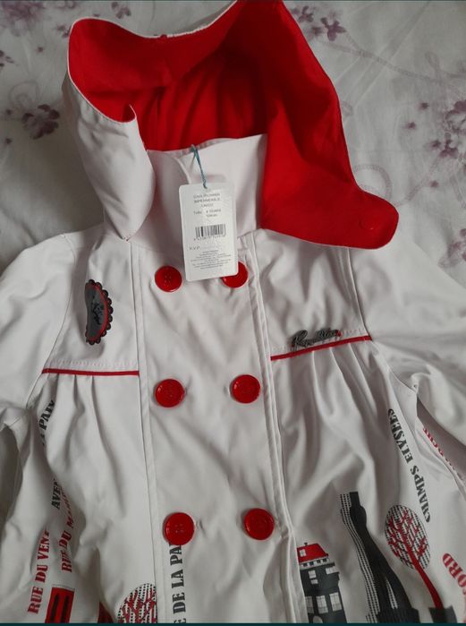 geaca ploaie eleganta fata fetita noua eticheta Spania motive franta