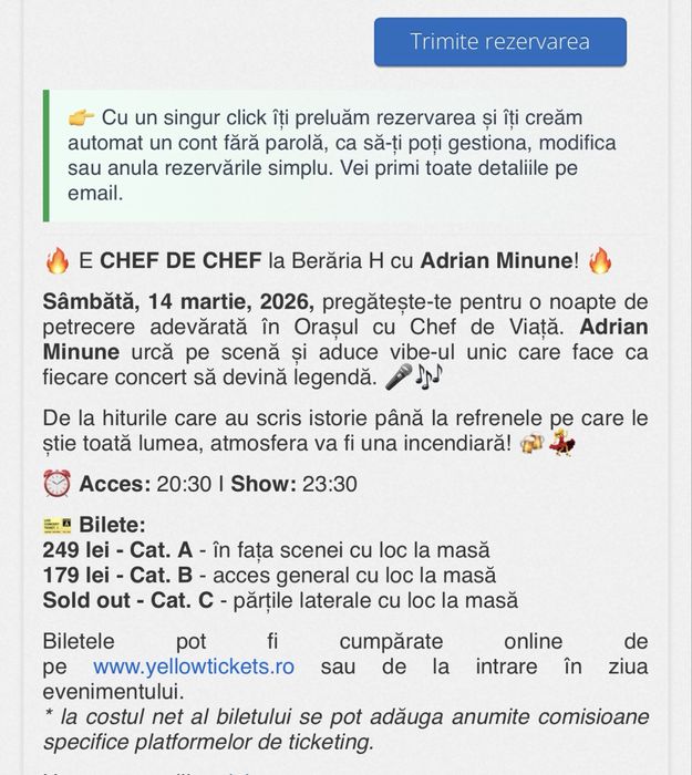 Invitatii Beraria H Adrian Minune 14 Martie
