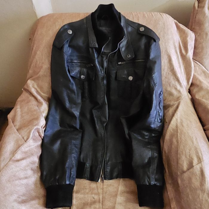 2 кожени якета – мъжки, черни (само комплект) M–L