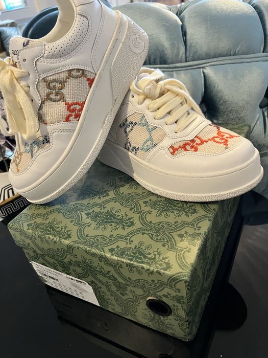 Adidasi Gucci, piele cusatura manuala