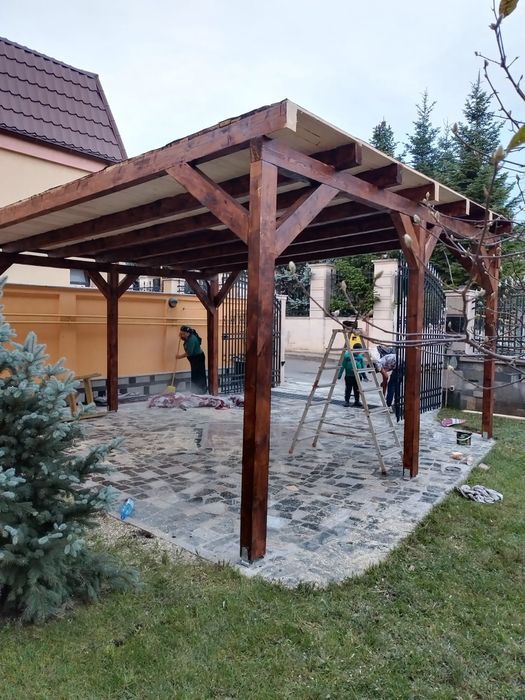 Terase foisoare Pergole din lemn