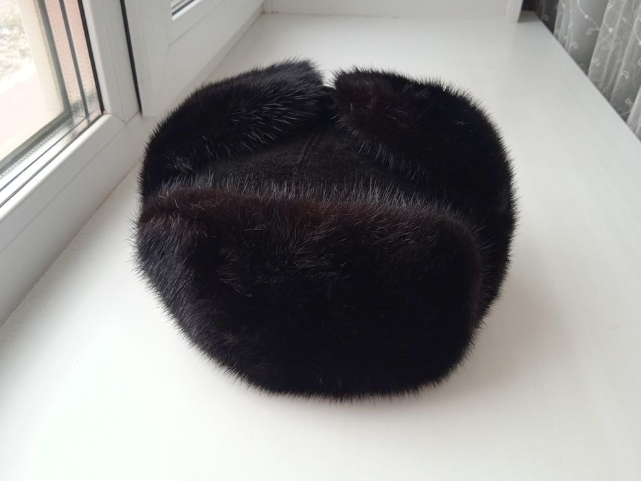 Норковая шапка хорошем состоянии