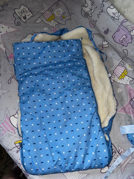 Зимний меховой конверт 2 в 1