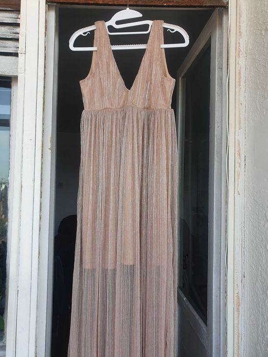 Rochie de ocazie cu fir metalic Sinsay