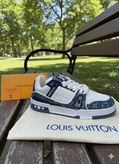 Adidasi LV Trainers Jeans - Adidasi Full Box Premium