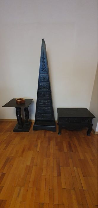 Комплект дървени мебели в Индонезийски стил