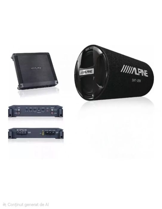 Subwoofer alpine + statie