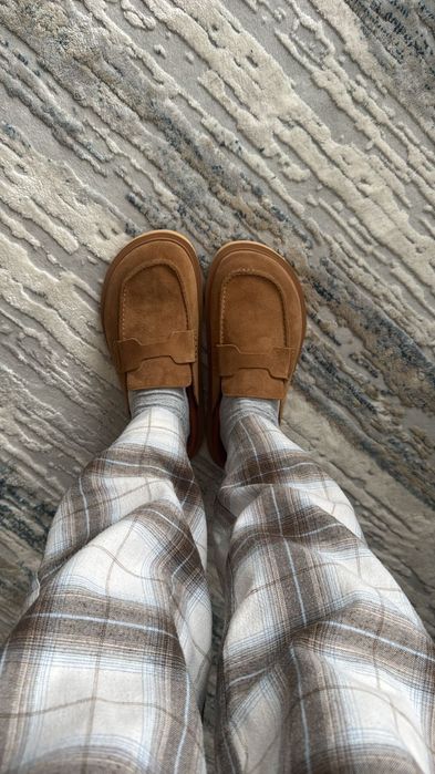 Замшевый сабо-мюли