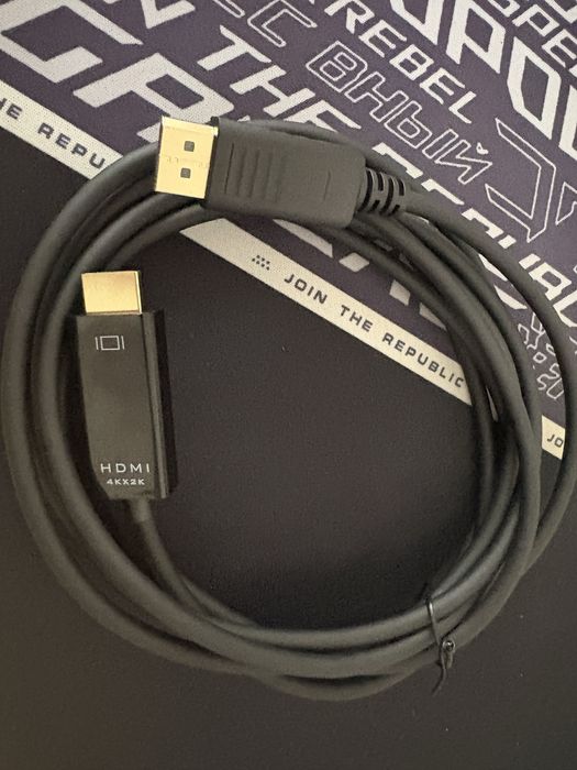 Кабель DisplayPort - HDMI 3 м новый HDMI
