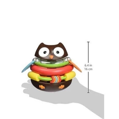 Jucarie cu inele Bufnita, +6luni, SkipHop