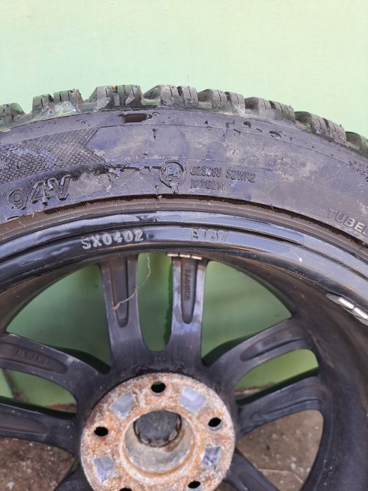 17 ки джанти със зимни гуми BBS BMW 5x120 E90 E87 E46 F20
