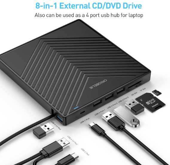 Driver CD/DVD Extern, 3.0 (real), Ultraportabil, NOU