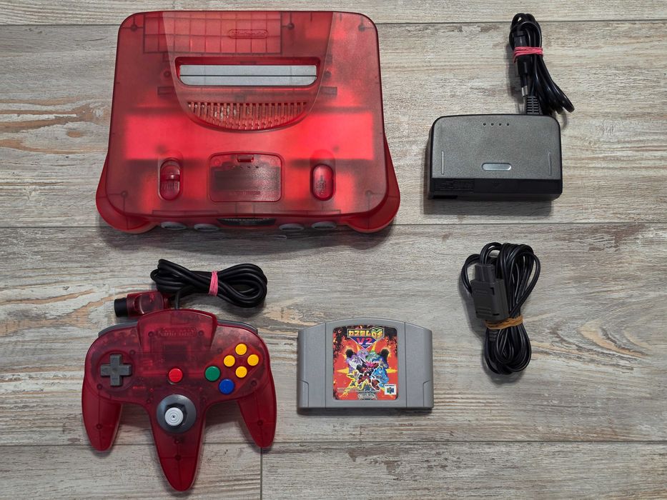 Nintendo N64 Funtastic Series Clear Red editie limitata versiune de Japonia