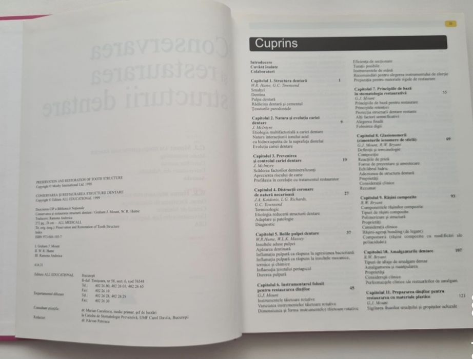 Mount - Conservarea si restaurarea structurii dentare