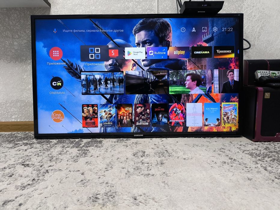 Телевизор, сабвуфер,андроид приставка