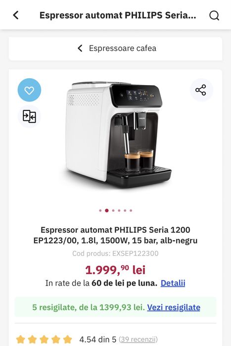 Vand expresor Fhilips