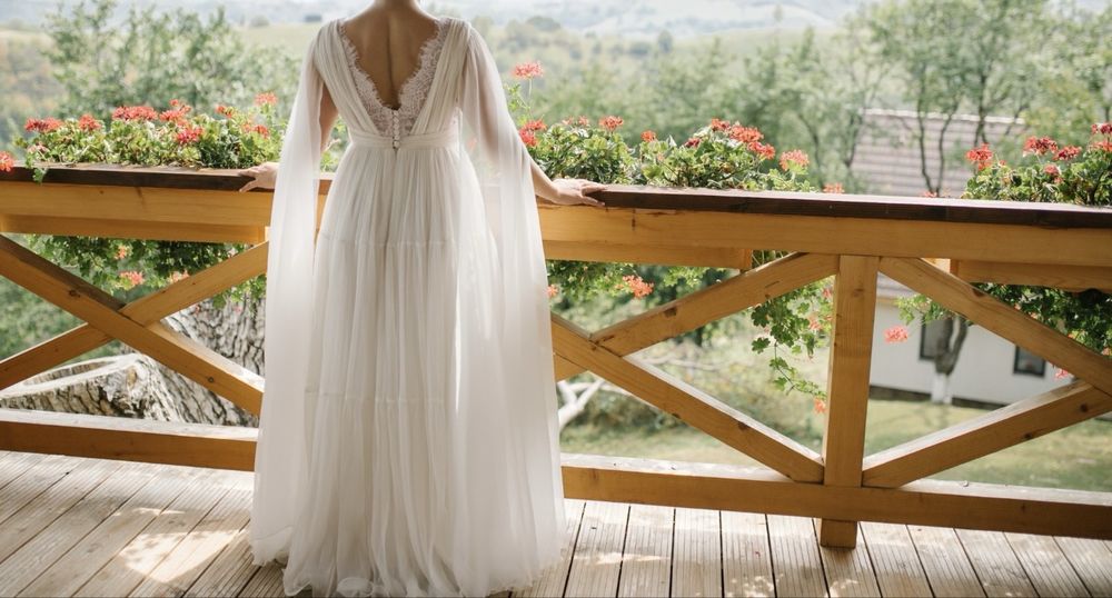 Rochie mireasa din matase