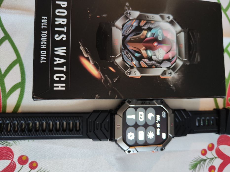 Smartwatch militar KR 80 la cutie