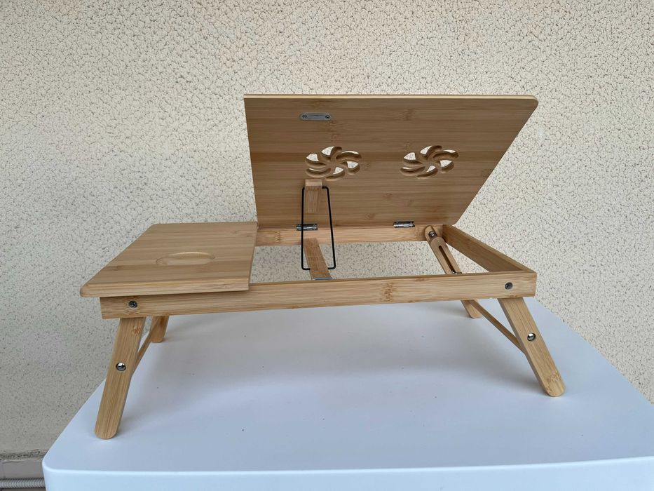 Masuta pliabila pentru laptop din bambus JYSK